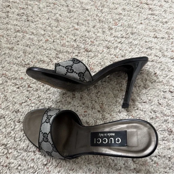 Gucci Black and Gray Heels - Picture 4 of 4